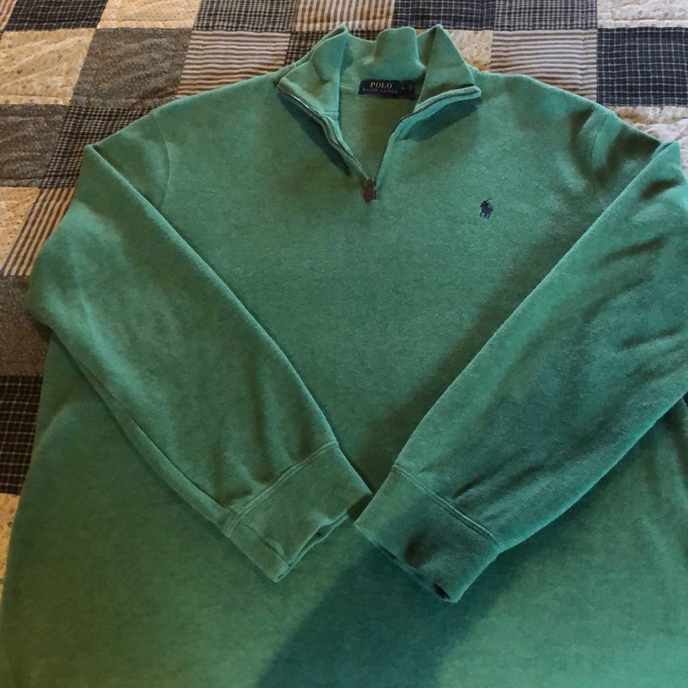 EUC, Men’s Polo Brand 1/4 Zip Pullover, Size L